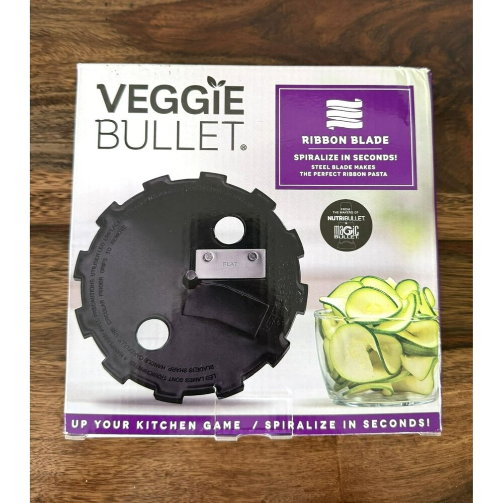 Veggie Bullet RIBBON BLADE Steel And CASE NEW